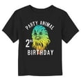 thumbnail image 1 of Toddler's Star Wars Chewbacca Party Animal 2nd Birthday Graphic Tee Black 3T, 1 of 3