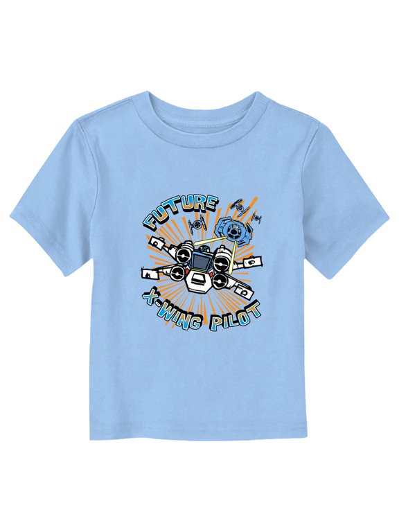 Toddler's Star Wars Future X-Wing Pilot Graphic Tee Light Blue 2T