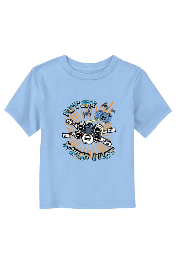 Toddler's Star Wars Future X-Wing Pilot Graphic Tee Light Blue 3T