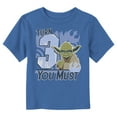thumbnail image 1 of Toddler's Star Wars Yoda Turn 3 You Must Rebel Logo Portrait  Graphic Tee Royal Blue 4T, 1 of 3