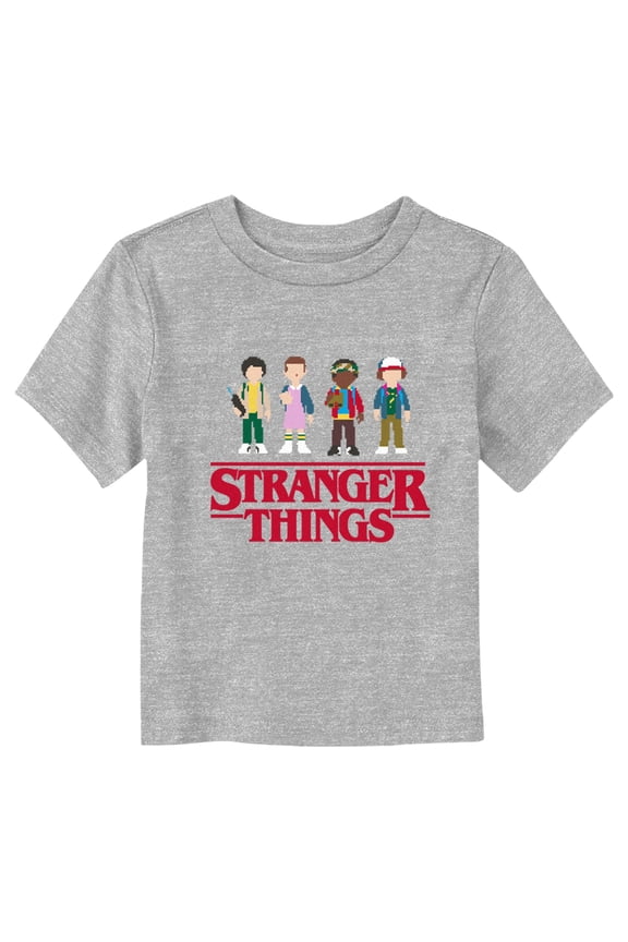 Netflix Toddler's Stranger Things Animated Group Lineup Graphic T-Shirt