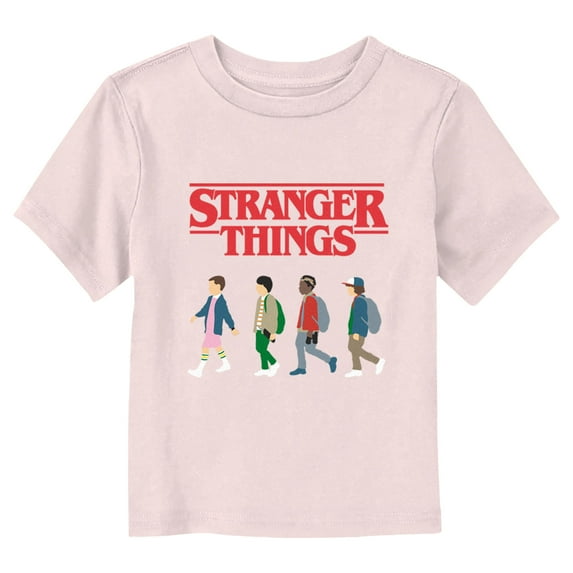 Netflix Toddler's Stranger Things Minimalist Group Walk Graphic T-Shirt