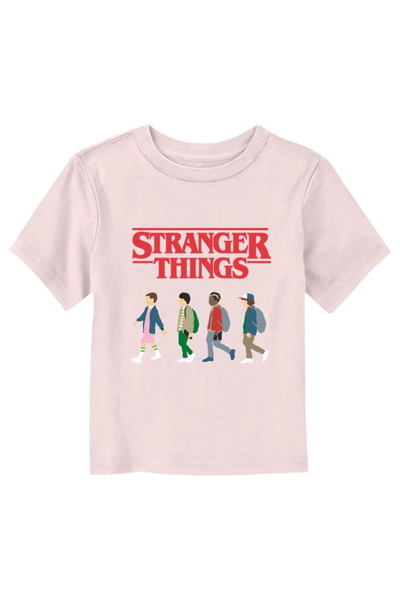 Netflix Toddler's Stranger Things Minimalist Group Walk Graphic T-Shirt