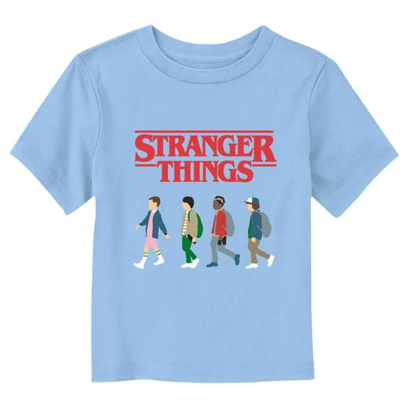 Netflix Toddler's Stranger Things Minimalist Group Walk Graphic T-Shirt