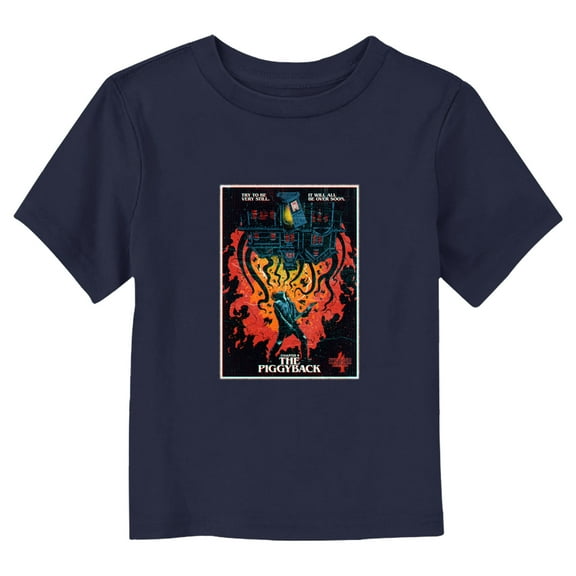 Netflix Toddler's Stranger Things The Piggyback Poster Graphic T-Shirt