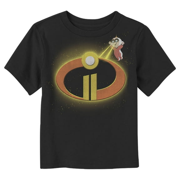 Toddler's The Incredibles 2 Jack-Jack Beam Logo  Graphic Tee Black 2T