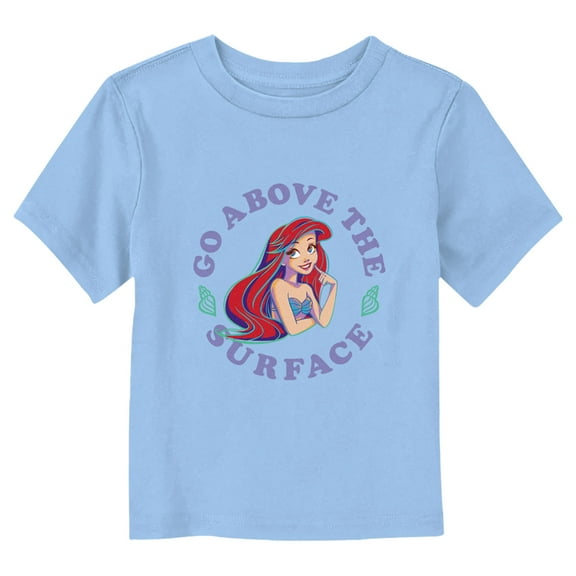 Toddler's The Little Mermaid Ariel Go Above the Surface Graphic Tee Light Blue 2T