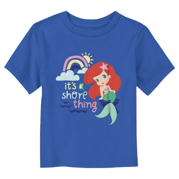 Toddler's The Little Mermaid Ariel It's Shore Thing Graphic Tee Royal Blue 2T
