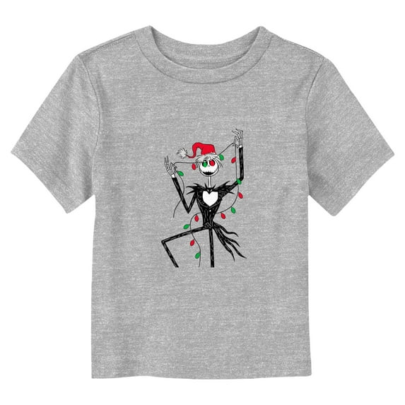 Toddler's The Nightmare Before Christmas Jack Christmas Lights Graphic T-Shirt