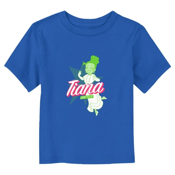 Toddler's The Princess and the Frog Tiana Hop to It Graphic Tee Royal Blue 2T