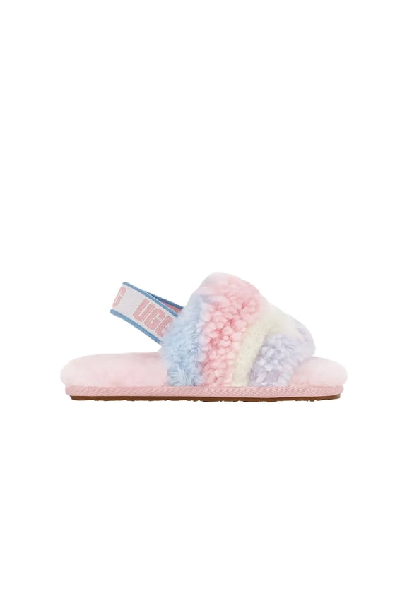 Toddler's UGG Fluff Yeah Slide Cali Collage Pride-Stripes (1120115T-PSTR) - 9