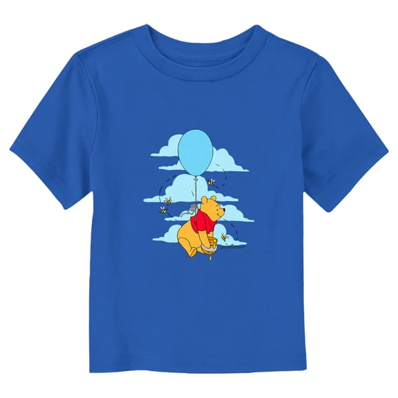 Toddler's Winnie the Pooh Bear in the Sky Graphic Tee Royal Blue 2T