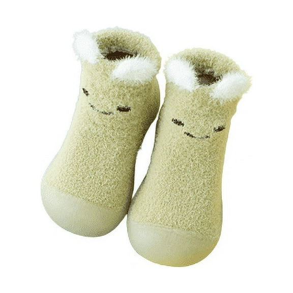 Toddler sock shoes baby boys girls shoes Baby Infant First Walking Shoes Rubber Sole Non-Skid Floor Slippers