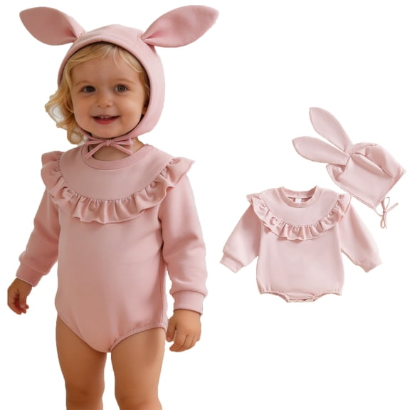 ToddlerBoy Outfits Easter One Piece Cute Easter Bunny Outfit Long sleeves First Easter Boy Boys Pjs Size 12-18 Months