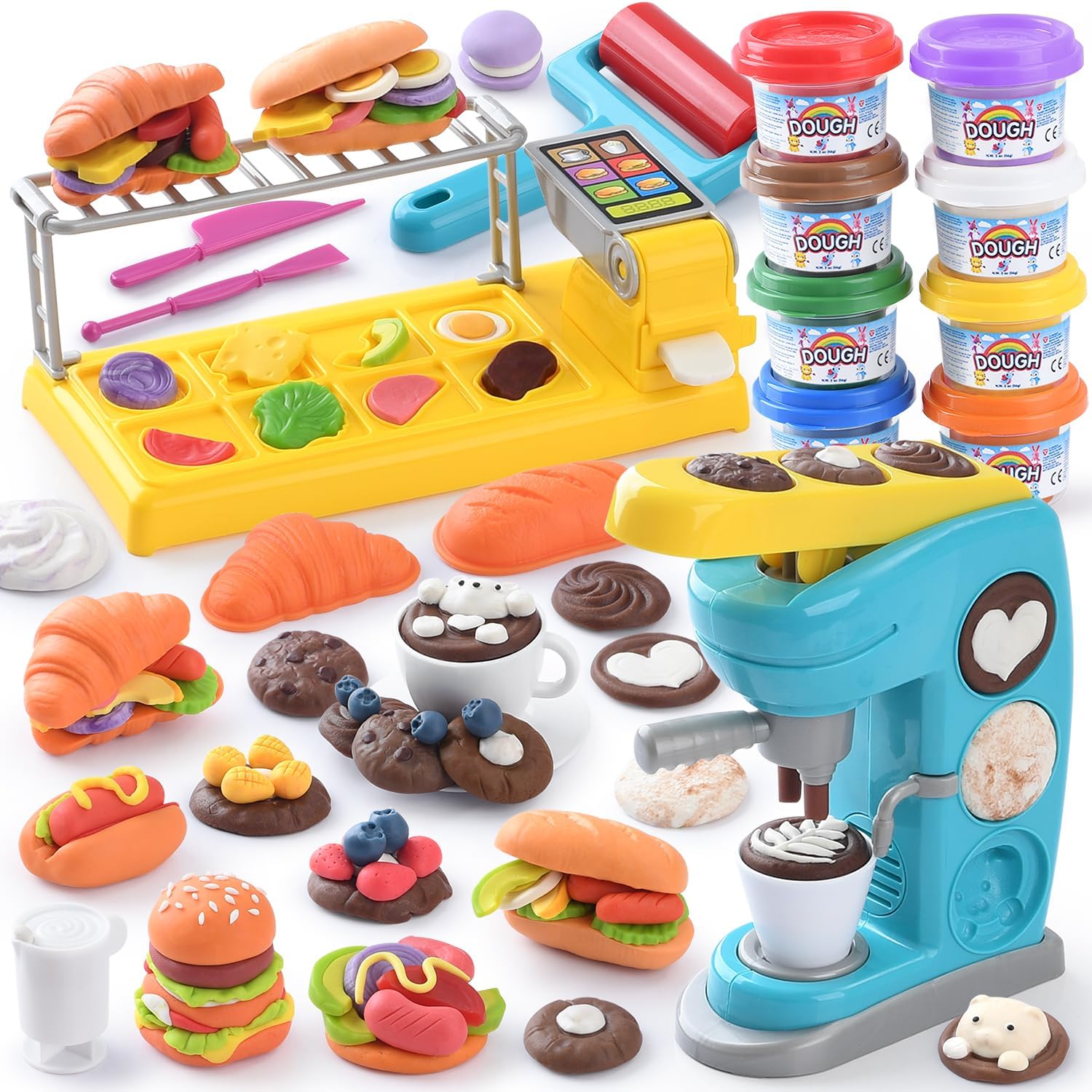 Wild Animals Mixing Kit Play-Doh Set On The Go Imagine And Store