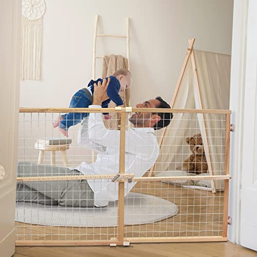 Toddleroo by North States 50" Wide Extra Wide Wire Mesh Baby Gate
