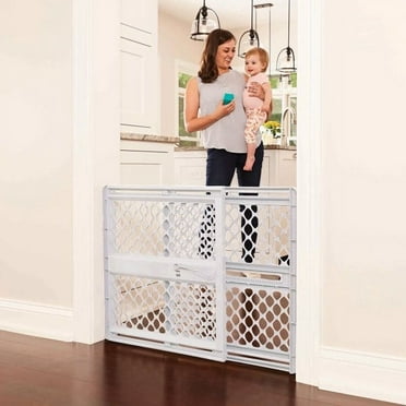Toddleroo by North States 26"-42" Supergate Explorer Baby Safety Gate, Gray Plastic