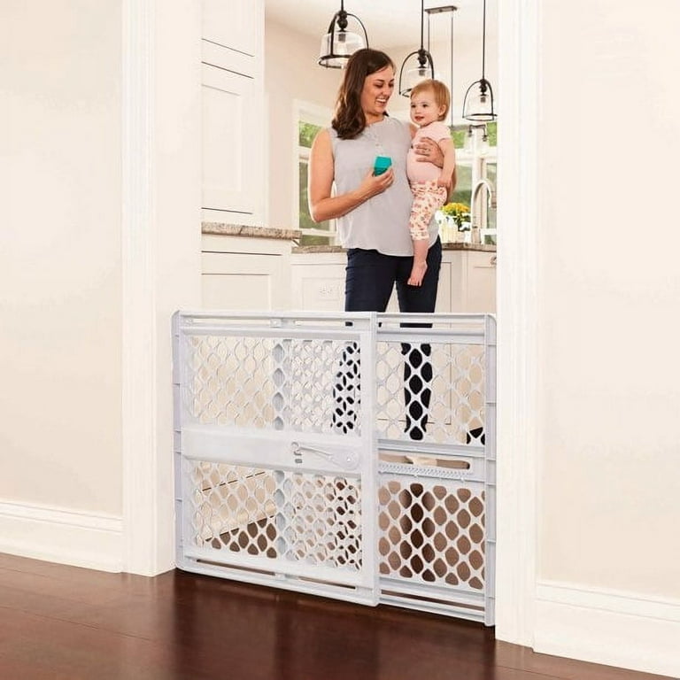 North States Gray 26 in. H X 26-42 in. W Plastic Child Safety Gate North States Gray 26 in. H X 26-42 in. W Plastic Child Safety Gate