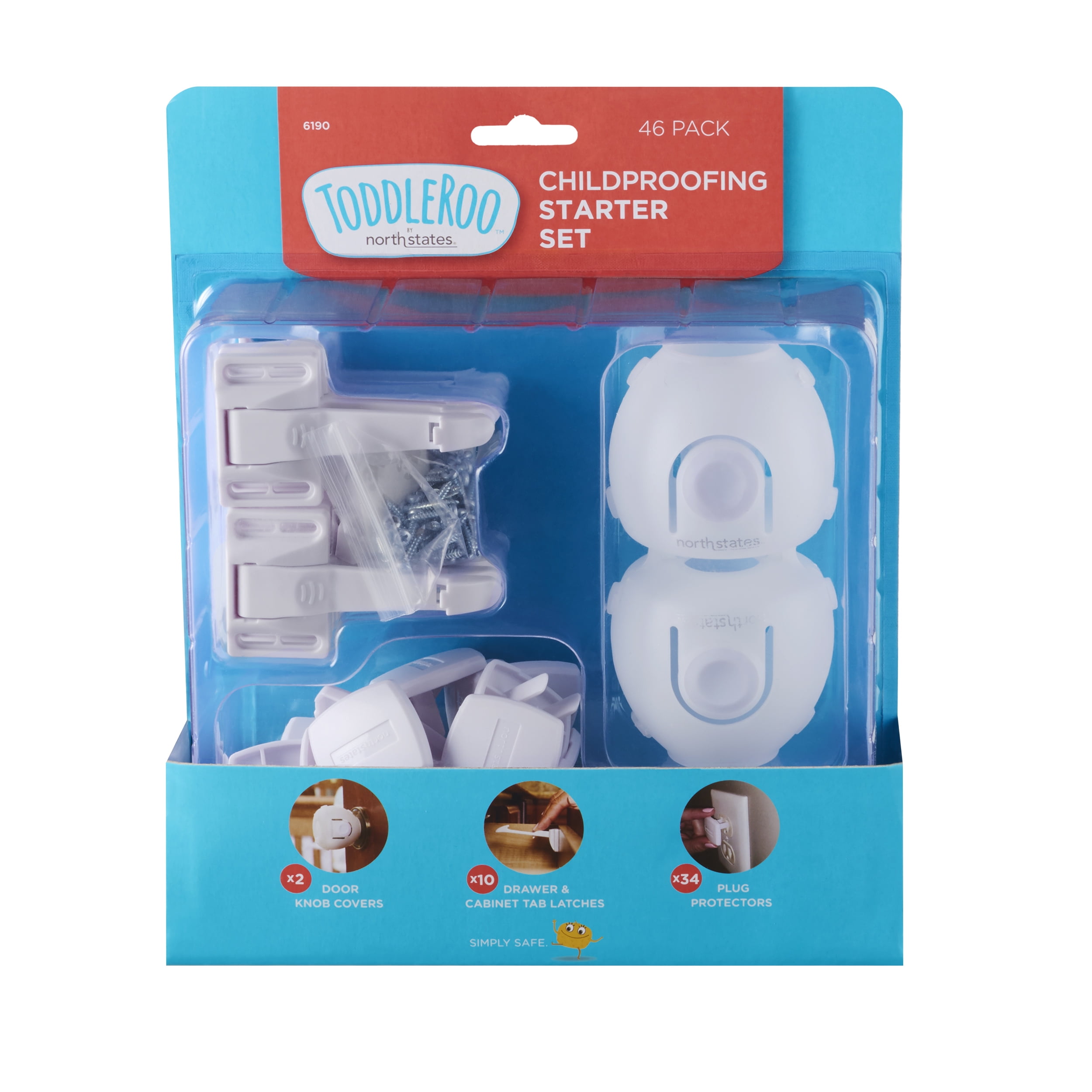 Drawer & Cabinet Tab Latches Toddleroo by North States 