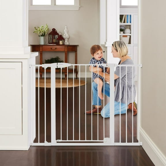 Toddleroo by North States Bright Choice Extra-Wide Child Safety Gate, 30" Tall, White