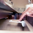thumbnail image 1 of Toddleroo by North States Child Safety Drawer and Cabinet Tab Latches, White, 10 Pack, 1 of 6