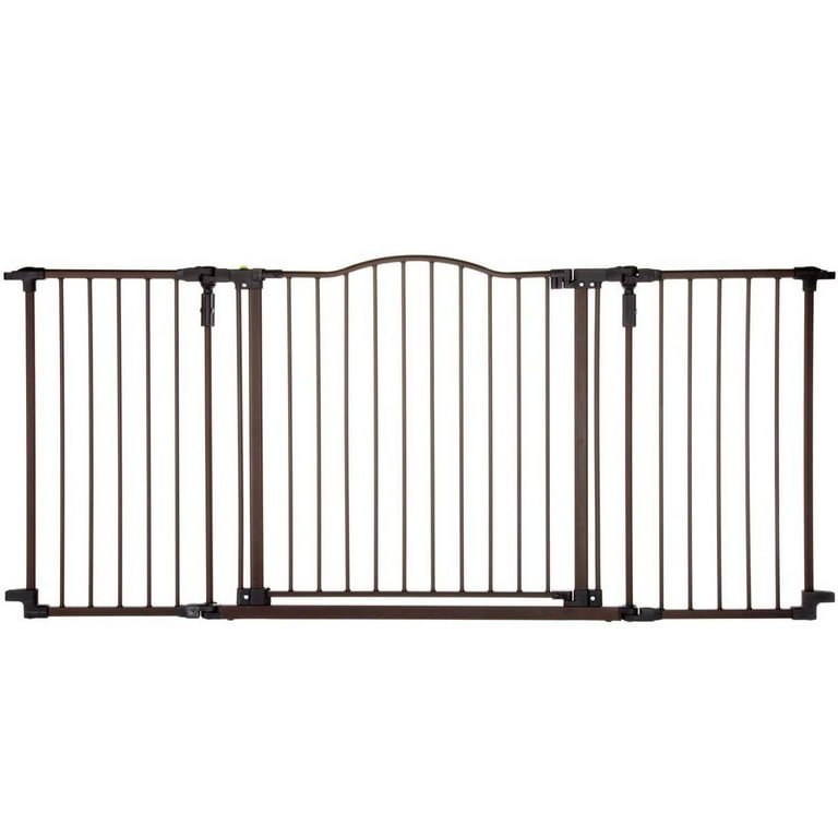 Toddleroo by North States Deluxe Decor Child Safety Gate 30 Tall Matte Bronze