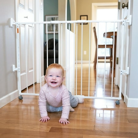 Toddleroo by North States EasyGlide Wide Baby Gate, 31" Tall, White