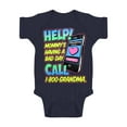 thumbnail image 1 of Toddlers 1-800-GRANDMA Bodysuit - Navy - 24 Months, 1 of 1