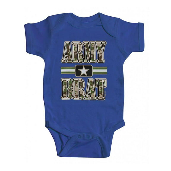 Toddlers Army Brat Royal Blue Bodysuit - 12 Months