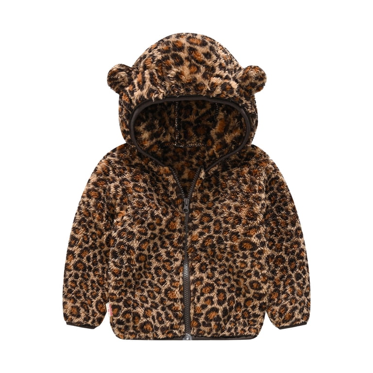 Toddlers Baby Fleece Hoodie Coat Thick Warm Sweater Jacket Boys