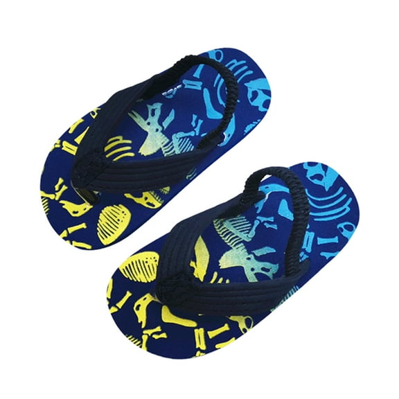 Toddlers Beach Flip Flops for Boys Girls Kids Soft Cushion Footbed Pool Water Sandals with Back Strap