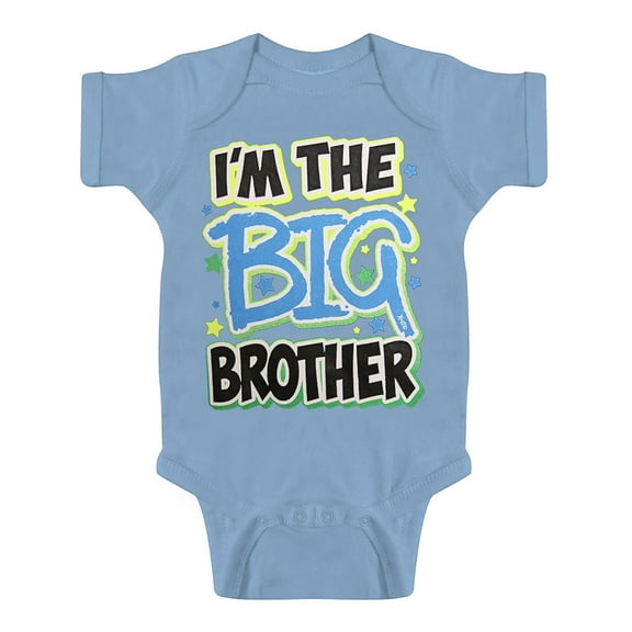 Toddlers Big Brother Bodysuit - Light Blue - 24 Months