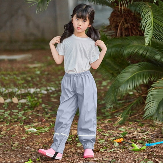 Toddlers Boys Girls Rain Pants Toddler Waterproof Boys Girls Pants Proof Trousers Kids Rain Suit Size 4T