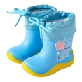 thumbnail image 1 of Toddlers Children Rain Shoes Boys And Girls Water Shoes Elephant Cartoon Character Rain Shoes With Warm Bundle Muzzle Kitty Boots 2t Snow Boots Girl Open to Booties Boys Chukka Shoes Girl Boots Size, 1 of 3