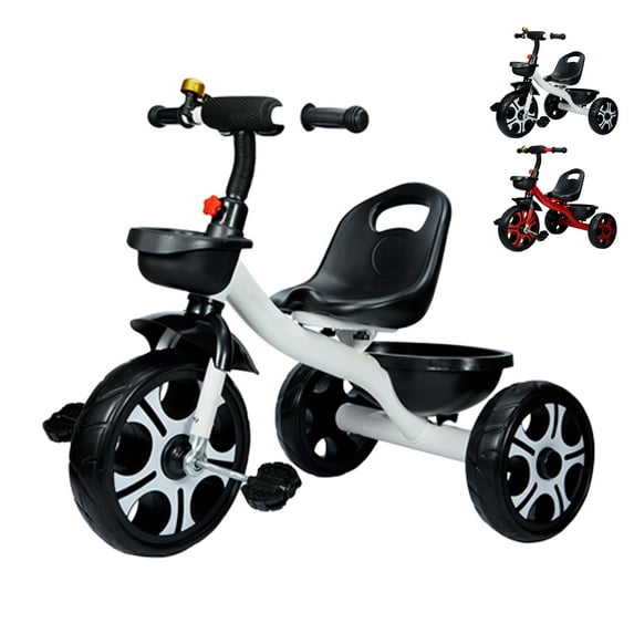 Toddlers Children Tricycle for 6 Month and up Stroller Trike Pedal Bike Boys Girls Indoor Outdoor