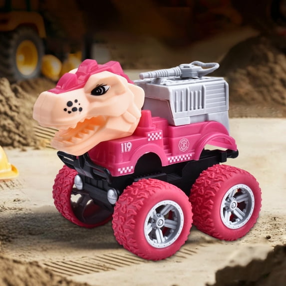 Toddlers Dinosaur Truck Toys,Press and Go Cars Dinosaur Car Set, Early Educational Toy Gift For Boys Girls 18 Months To 5 Years Old