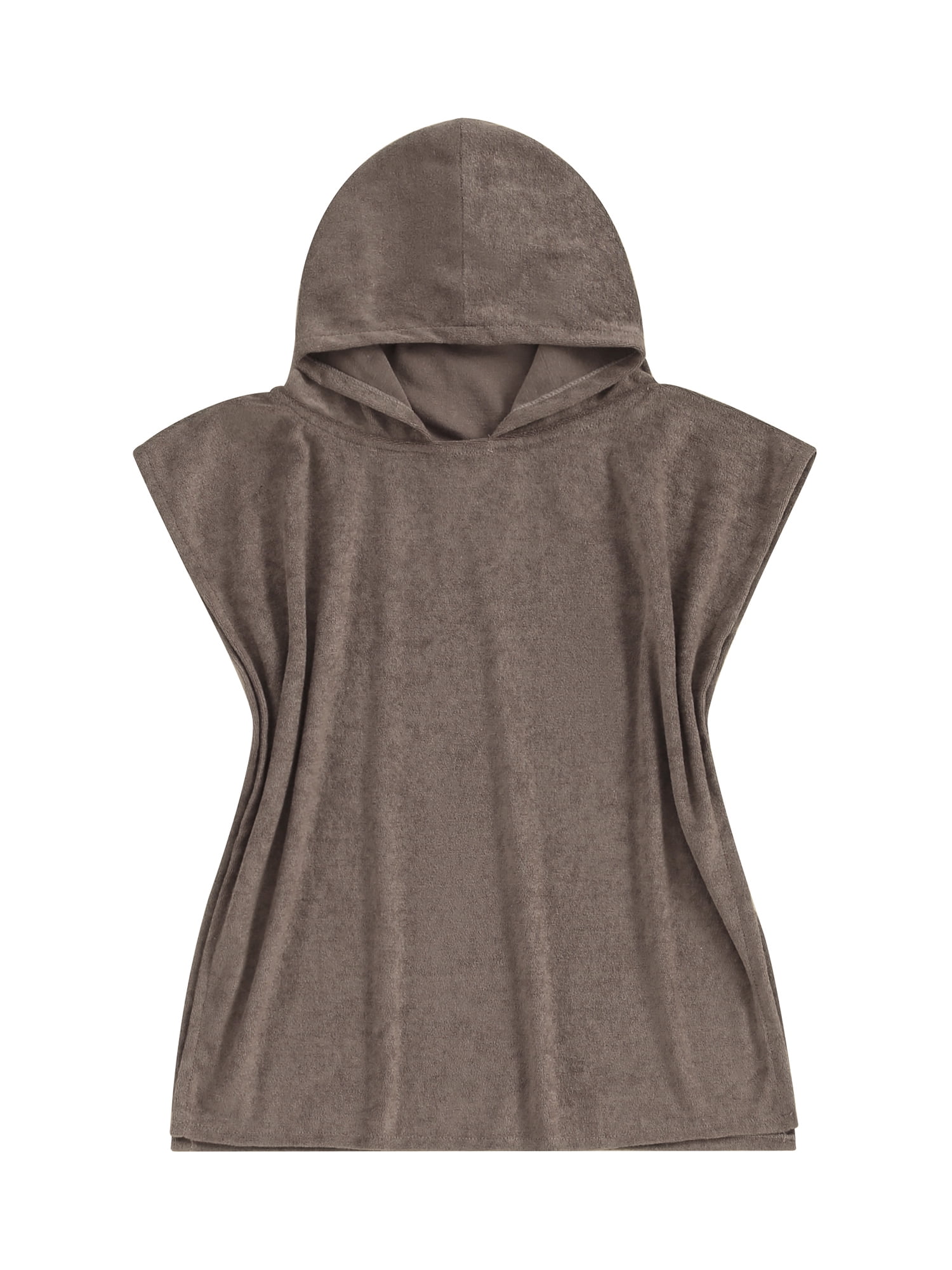 Toddlers Hooded Poncho Towel Solid Color Soft and Absorbent Bath and