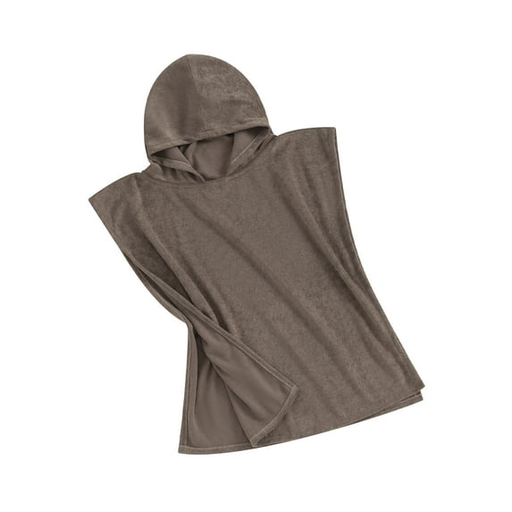 Toddlers Hooded Poncho Towel Solid Color Soft and Absorbent Bath and Beach Towel for Boys and Girls