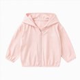 thumbnail image 1 of Toddlers Jacket Children Hoodie Long Sleeve Zip Lightweight Coat for Boys and Girls 6-12 Months 12-24 Months 2T 3T 4T 5T 6T 7T 8T Children Pink,3-4 Years, 1 of 9