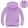 thumbnail image 1 of Toddlers Kids Baby Boys Girls Hooded Solid Thick Coat Sweatshirt Pullover, 1 of 2