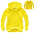 thumbnail image 1 of Toddlers Kids Baby Boys Girls Hooded Solid Thick Coat Sweatshirt Pullover, 1 of 2