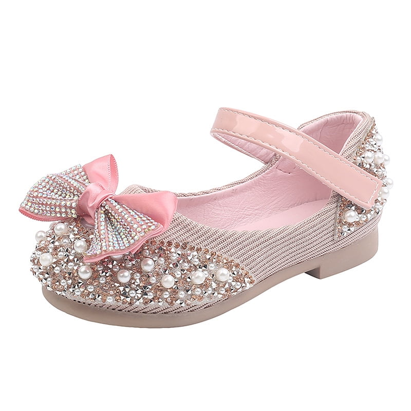 Toddlers Kids Baby Girls Rhinestone Sandals Sparkly Dress Shoes Party