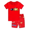 thumbnail image 1 of Toddlers Kids Girls Boys Short Set 2 Piece Active Clothing Set Short Sleeve Tee and Pull on Short 6-24 Months 2T 3T 4T 5T 6T 7T 3-4 Years, 1 of 6