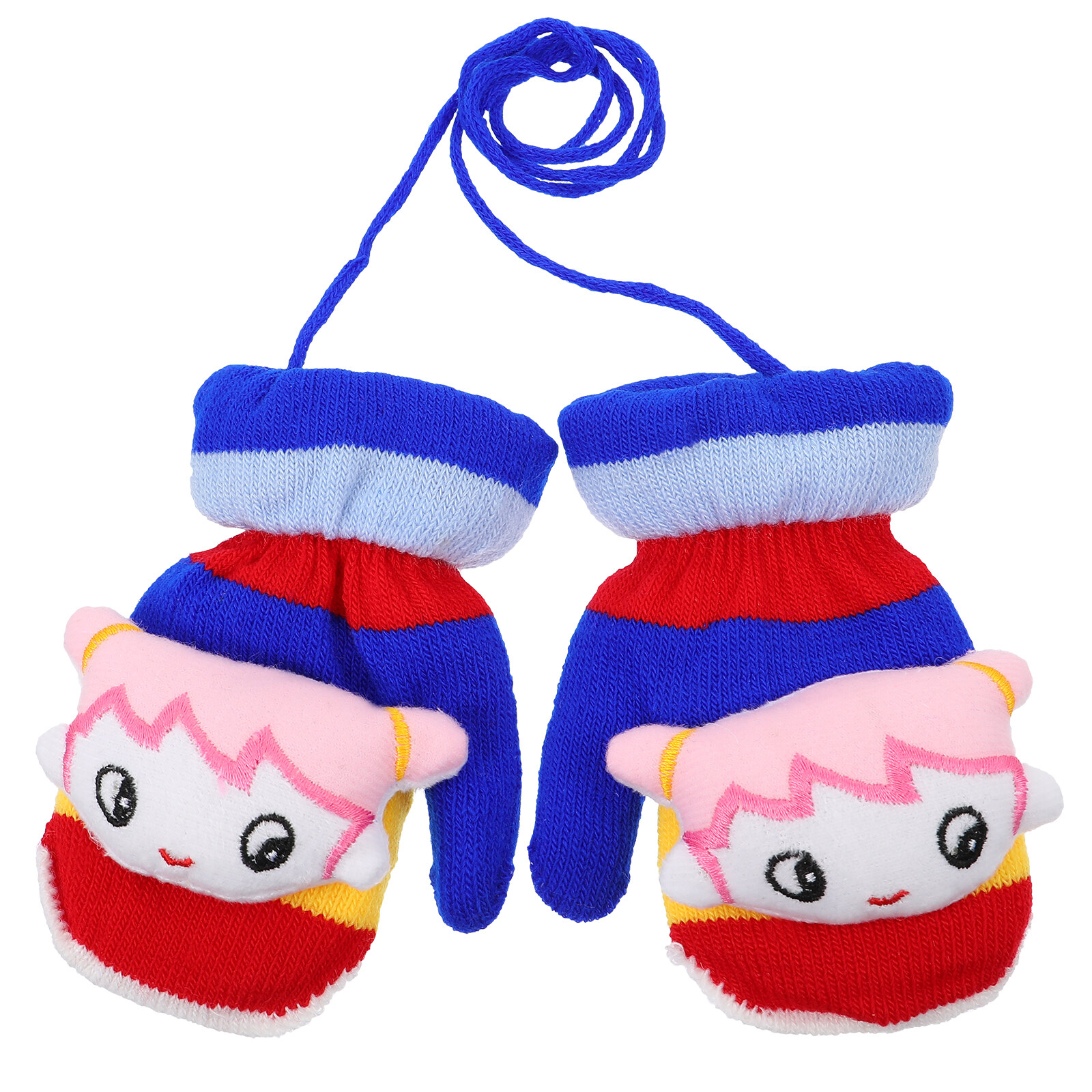 Toddlers Kids Warm Winter Lovely Full Finger Gloves Knitted Mittens