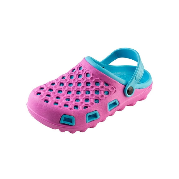 Toddlers Lightweight Breathable Slip-On Cute Garden Clogs Beach Sandals Water Shoes, Fuchsia, Size: 9, S7