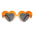 thumbnail image 1 of Toddlers & Little Girls Sunglasses Oversized Heart Ombré Orange Kids UV400, 1 of 4