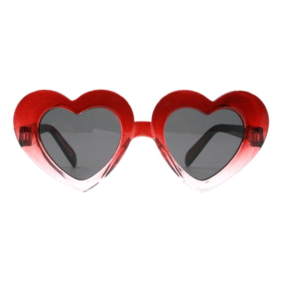 Toddlers & Little Girls Sunglasses Oversized Heart Shape Ombré Red Kids UV400