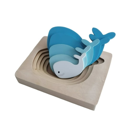 Toddlers Montessori Wooden Animal Puzzle Toys for Baby Boys Girls Gifts, Multi-layer Animal Puzzles for Kids, Learning Educational Toys for Toddler 1 2 3 Years Old,Wooden Baby Toys & Puzzles