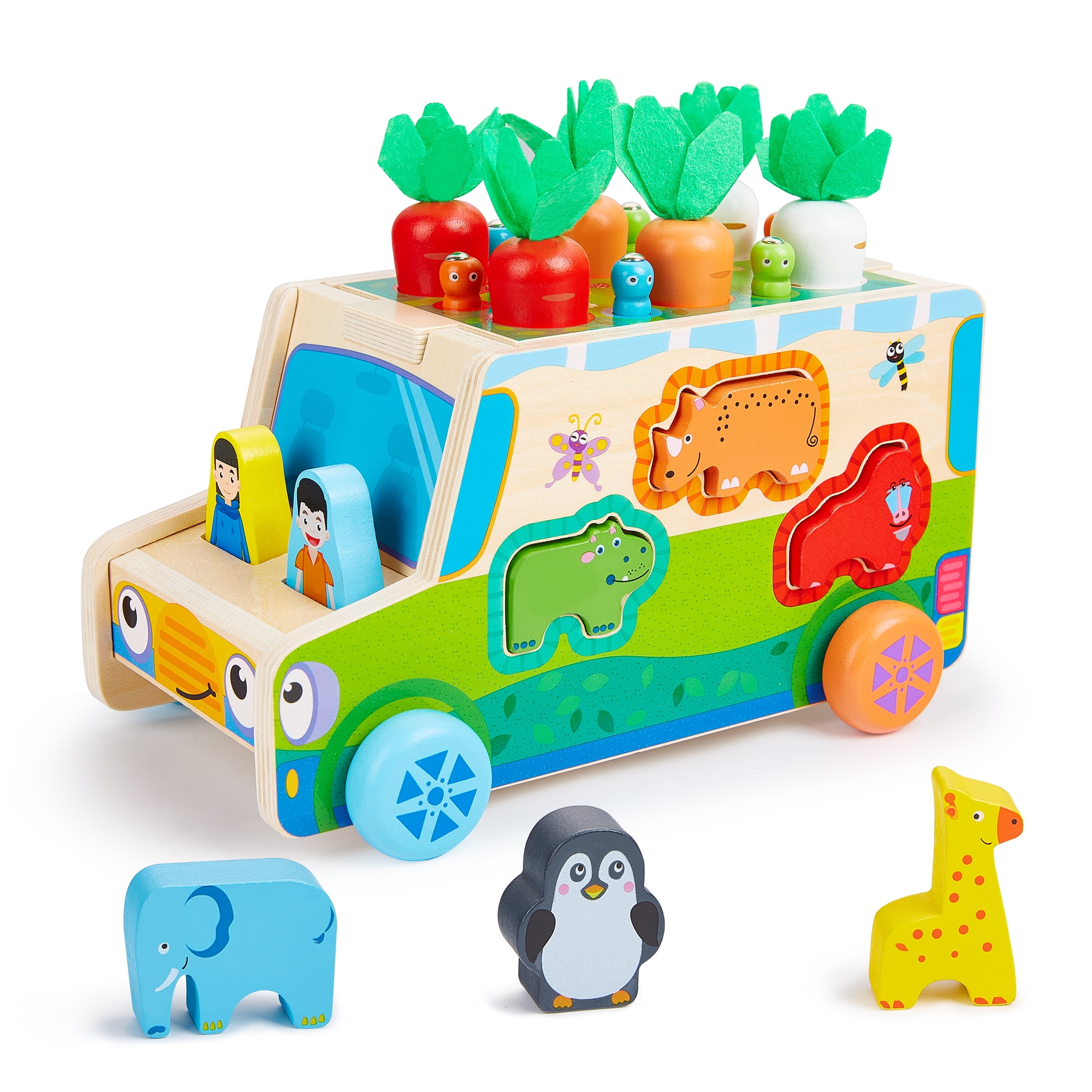 Toddlers Montessori Wooden Educational Toys for Baby Boys Girls