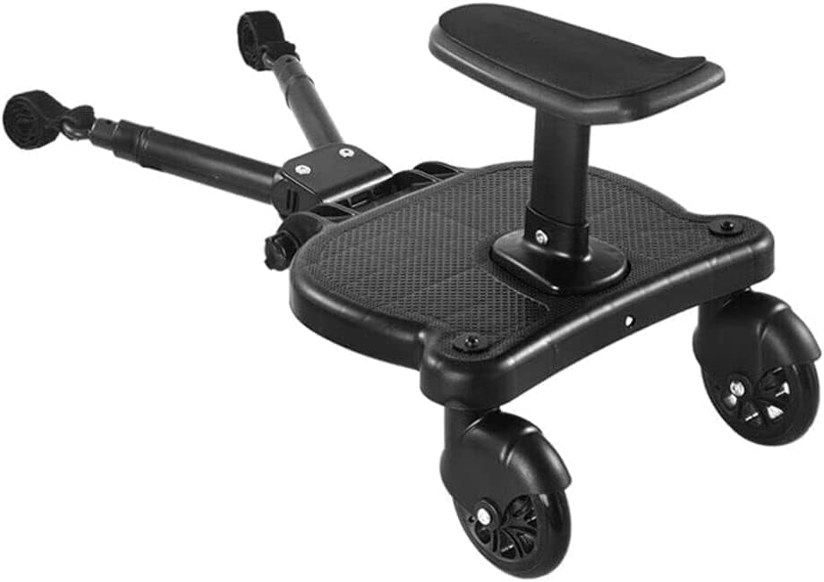 Toddlers Stroller Board Attachment Baby seat with Detachable - 2 in1 Sit and Stand up Buggies and Prams Toddler to Ride - Black
